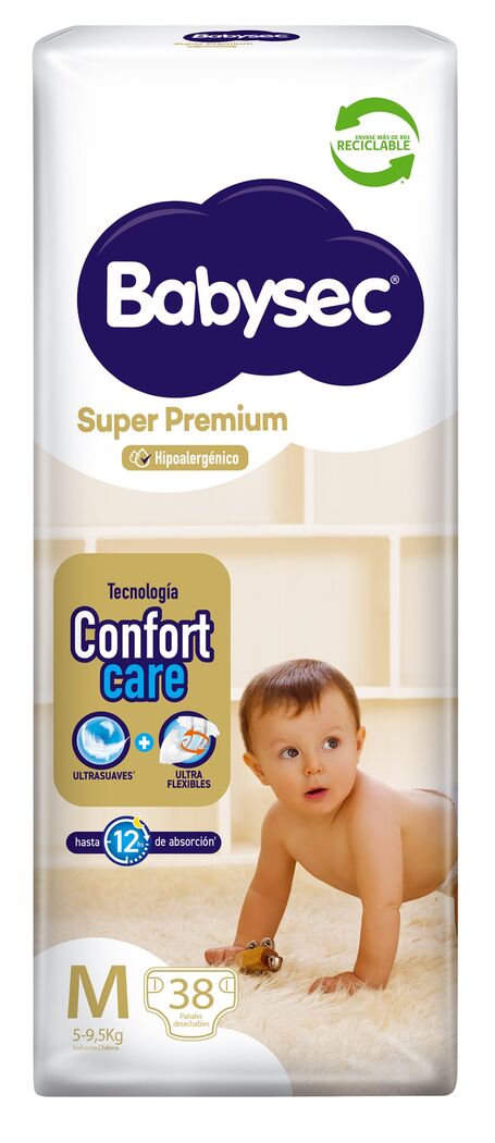 BABYSEC SUPER PREMIUM CONFORT CARE M X 38