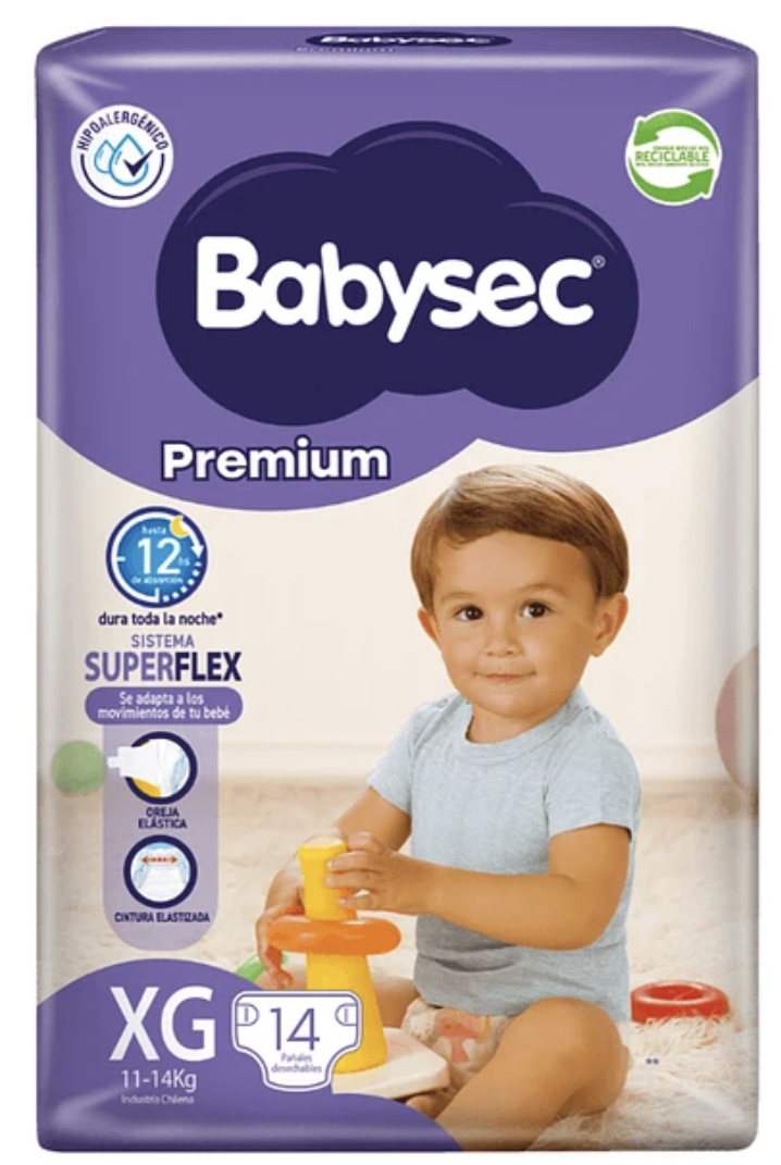 BABYSEC PREMIUM XG PANAL X 14