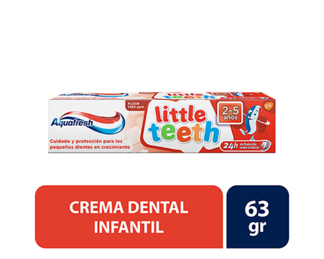 AQUAFRESH LITTLE TEETH ETAPA 2 X 63 GR