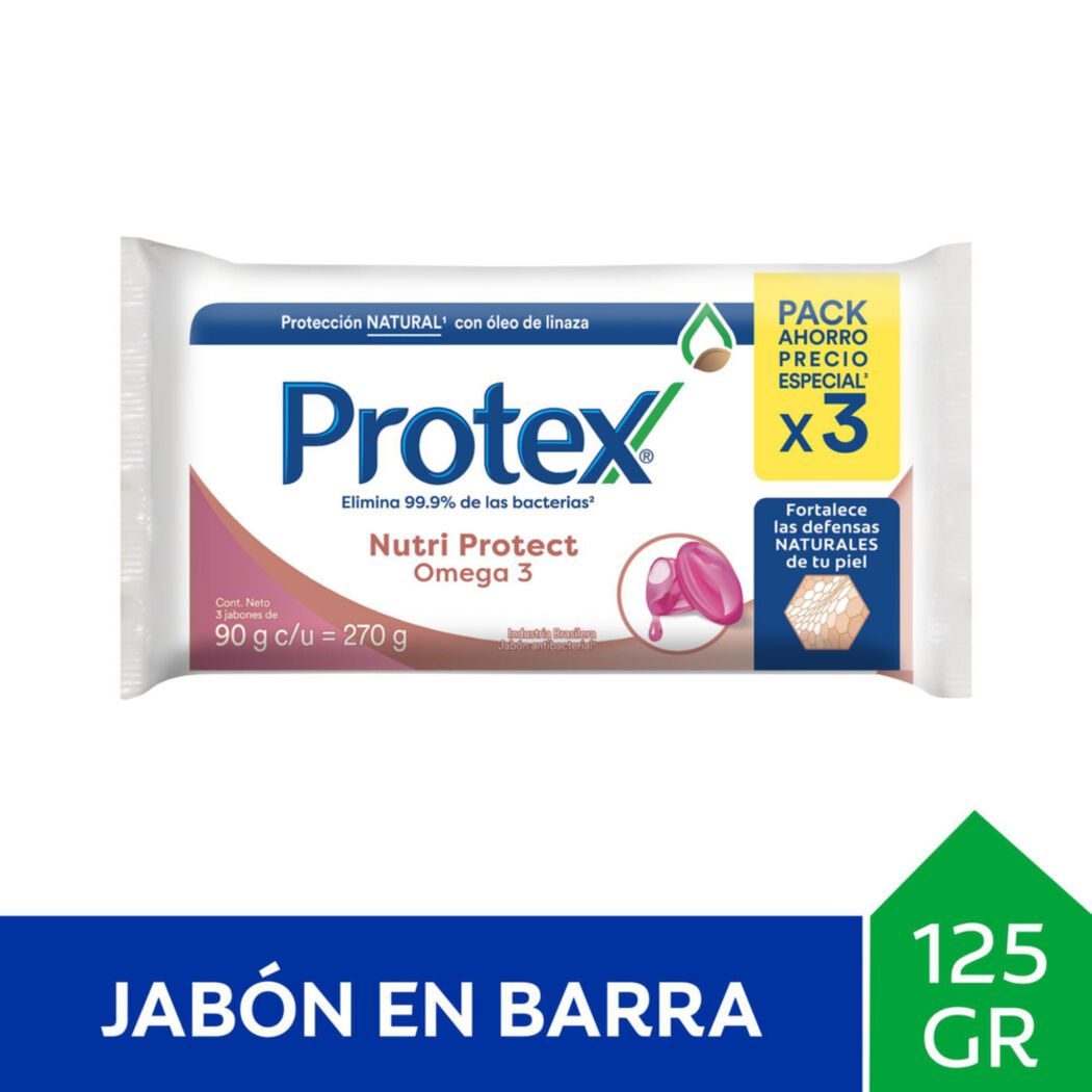 PROTEX JABON OMEGA3 90 GR X 3