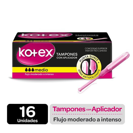 KOTEX TAMPON CON APLICADOR...