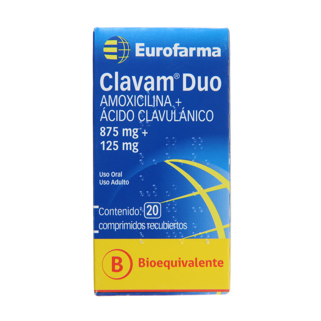 CLAVAM DUO COM 875/125 MG X 20