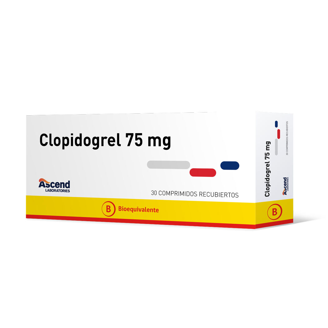 CLOPIDOGREL COM 75 MG X 30...