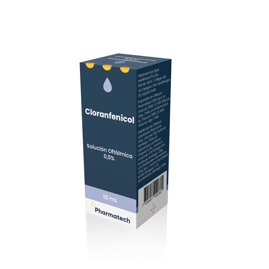 CLORANFENICOL SOLUCION OFTALMICA 0,5% X 10 ML 
