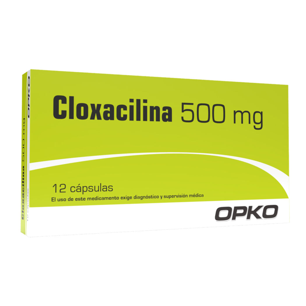 CLOXACILINA 500 MG X 12 CÁSPULAS OPKO