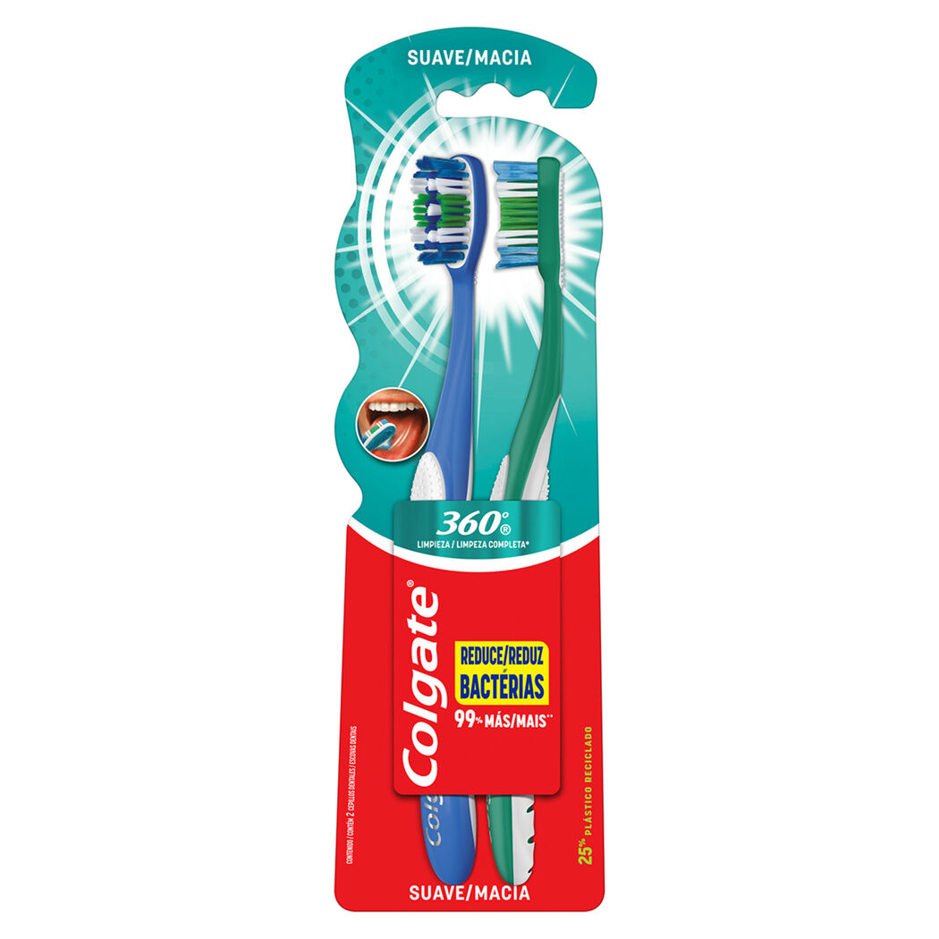 COLGATE CEP 360 SUAVE X 2 UND