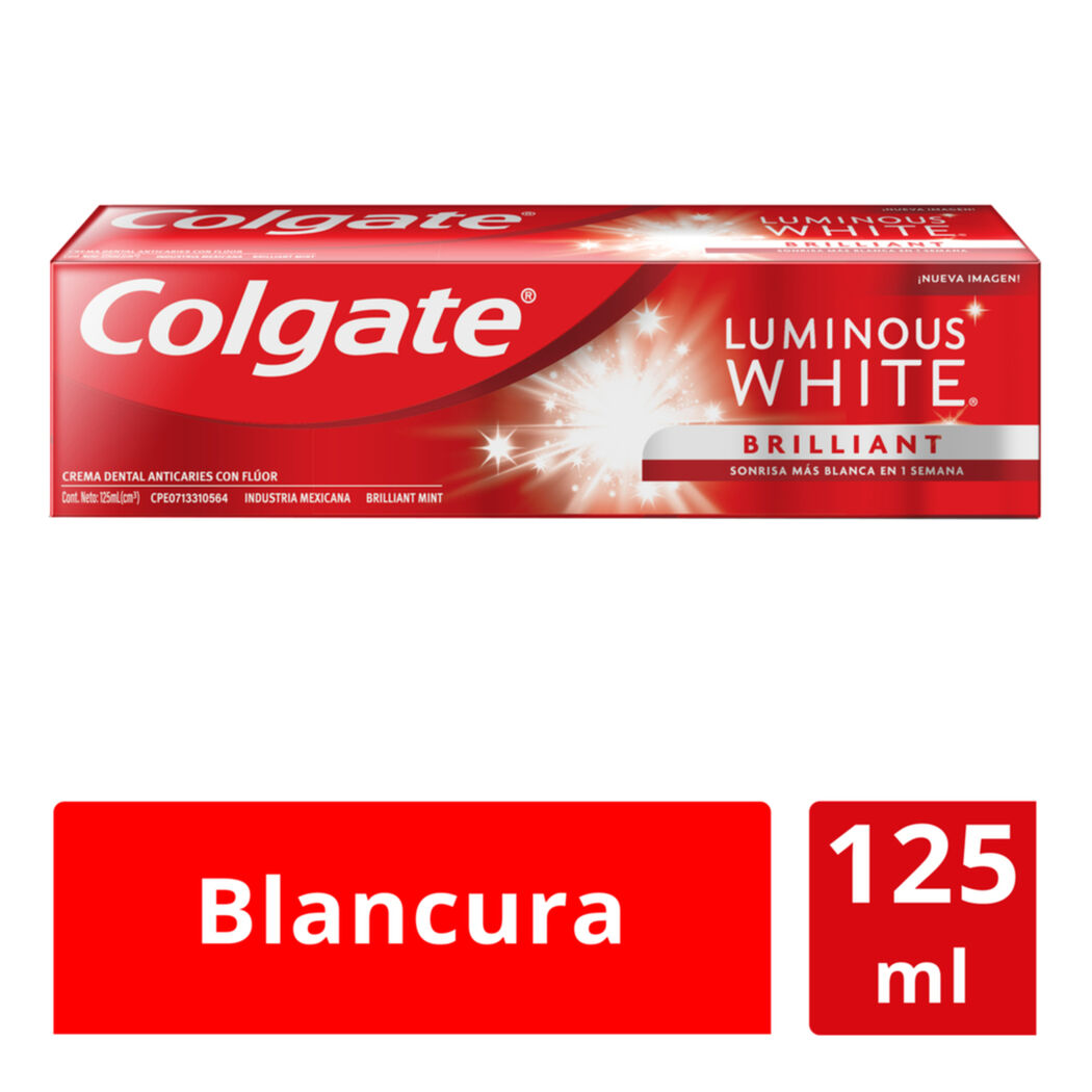 COLGATE LUMINOUS WHITE CRE DEN X 125 ML