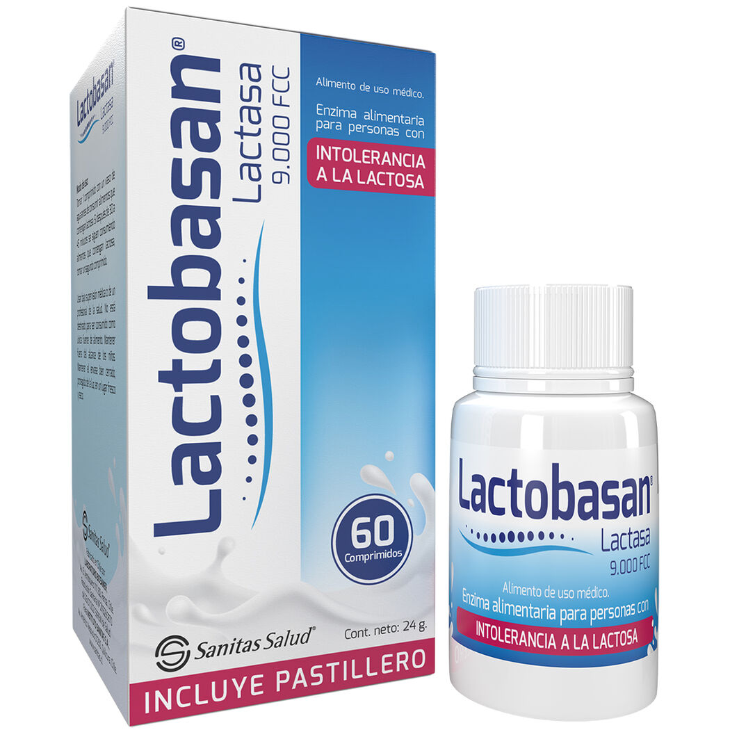 LACTOBASAN (LACTASA)  9000 FCC- VTA FCO X 60 COMPRIMIDOS