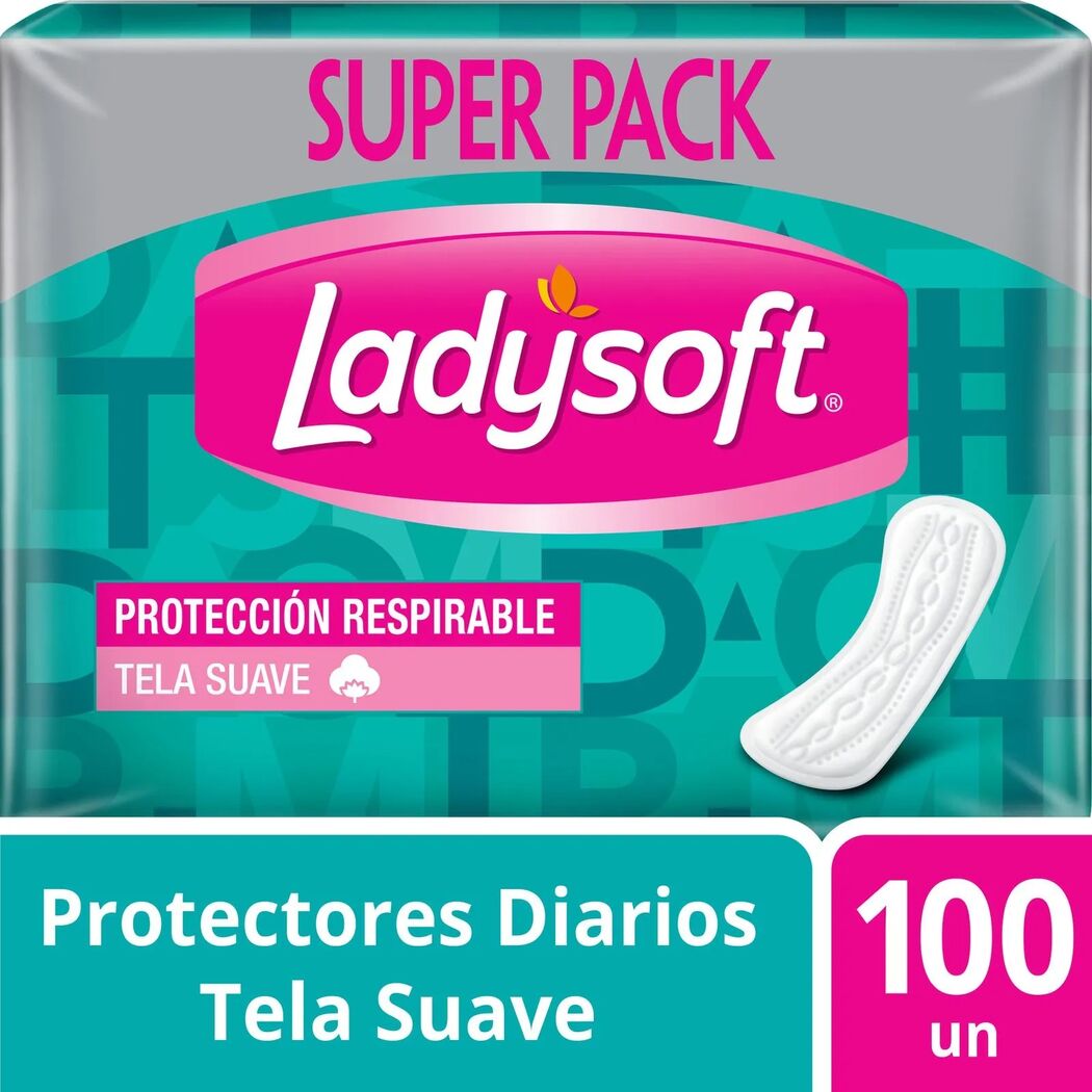 LADYSOFT PROTECTOR DIARIO SUAVE X 100 UND