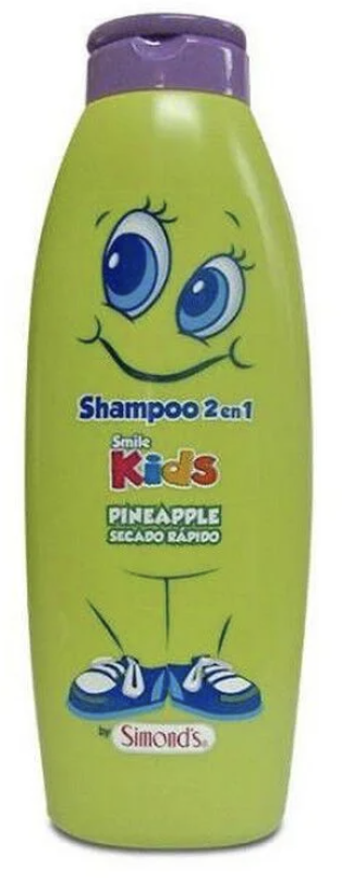 SIMONDS SHAMPOO 2 EN 1 SMILE RIZOS KIDS SIN SAL PINA APPLE X 400 ML