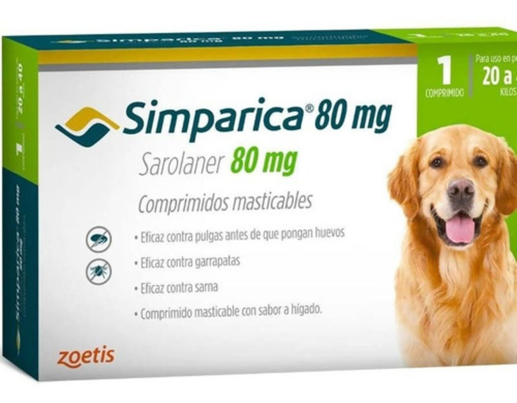 SIMPARICA COM MAST 80 MG X...