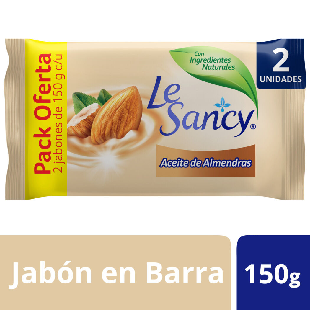 LE SANCY JAB ACEITE ALMENDA 150 GR X 2