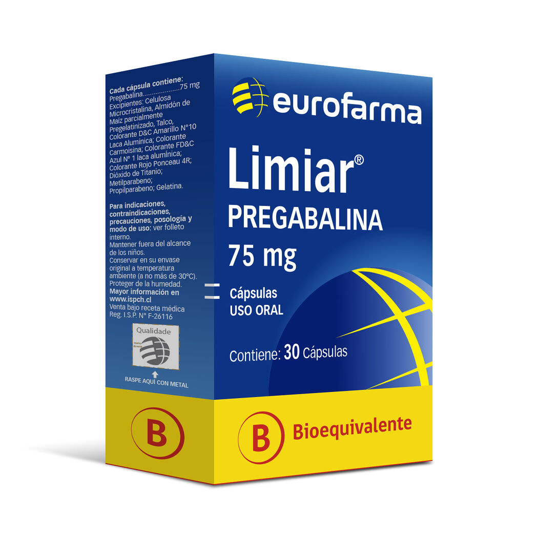 LIMIAR CAP 75 MG X 30 (BE)