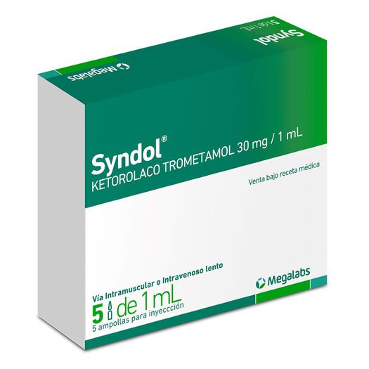 SYNDOL AMPOLLA 30 MG X 5