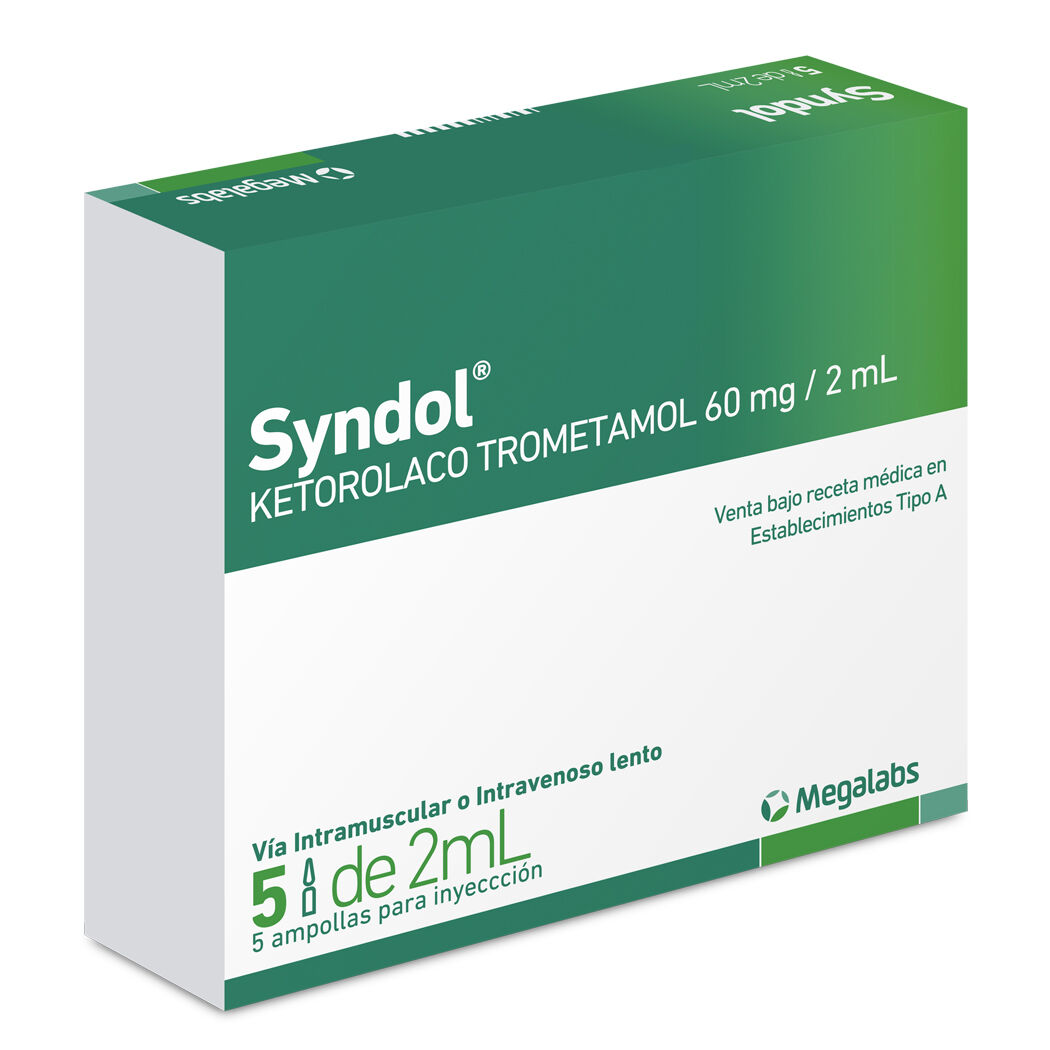 SYNDOL AMPOLLA 60MG/2ML X 5