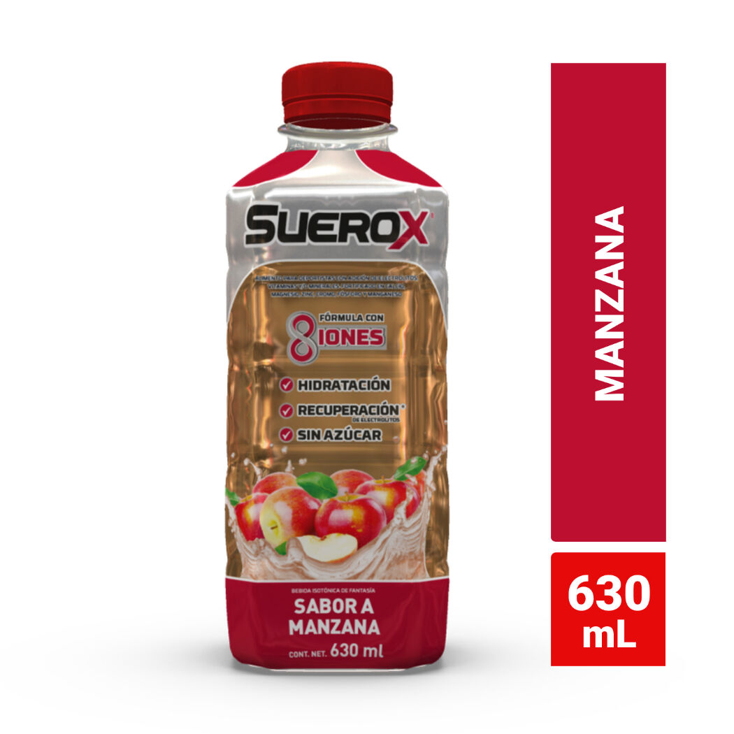 SUEROX MANZANA S/AZ X 630 ML