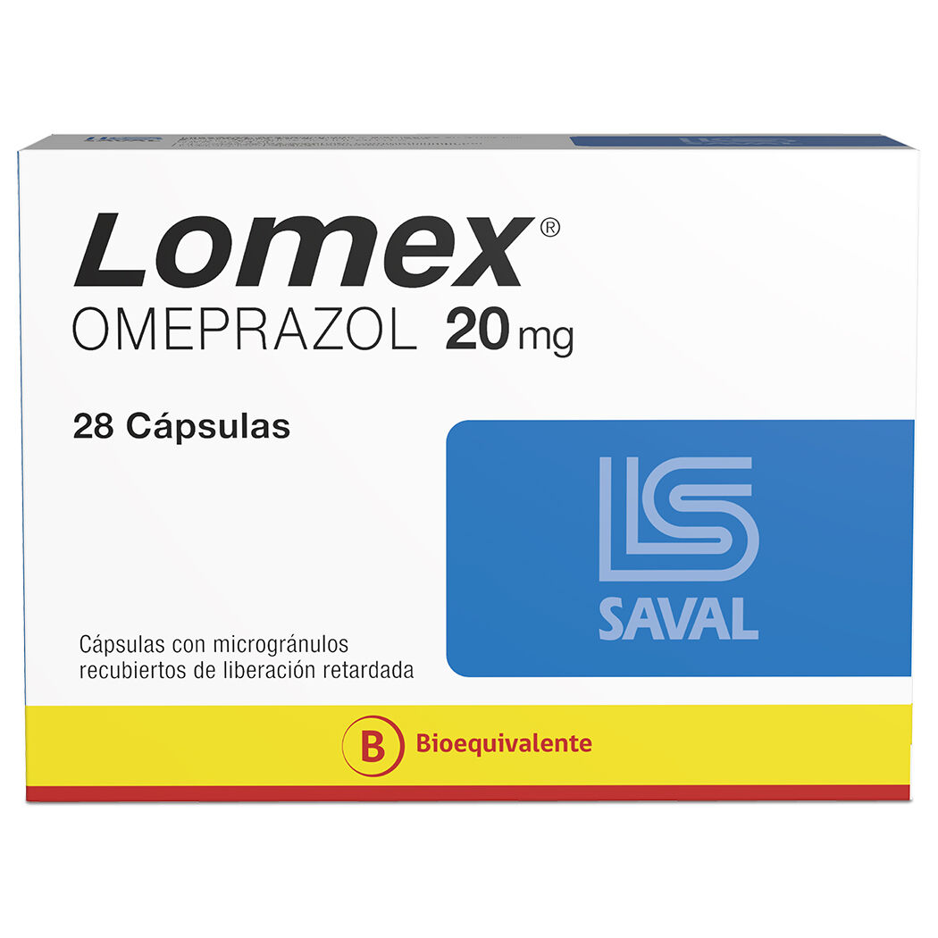 LOMEX 20 MG X 28 CÁPSULAS