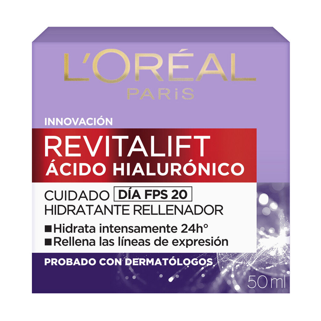 LOREAL CREMA DIA REVITALIFT ACIDO HIALURONICO X 50 ML