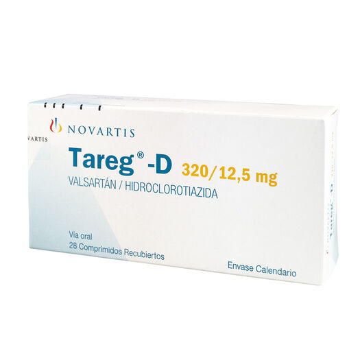 TAREG-D  320/12,5 MG X 28 COMPRIMIDOS