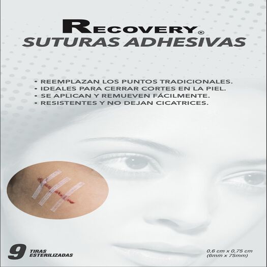 SUTURAS ADHESIVAS X 9 UND RECOVERY