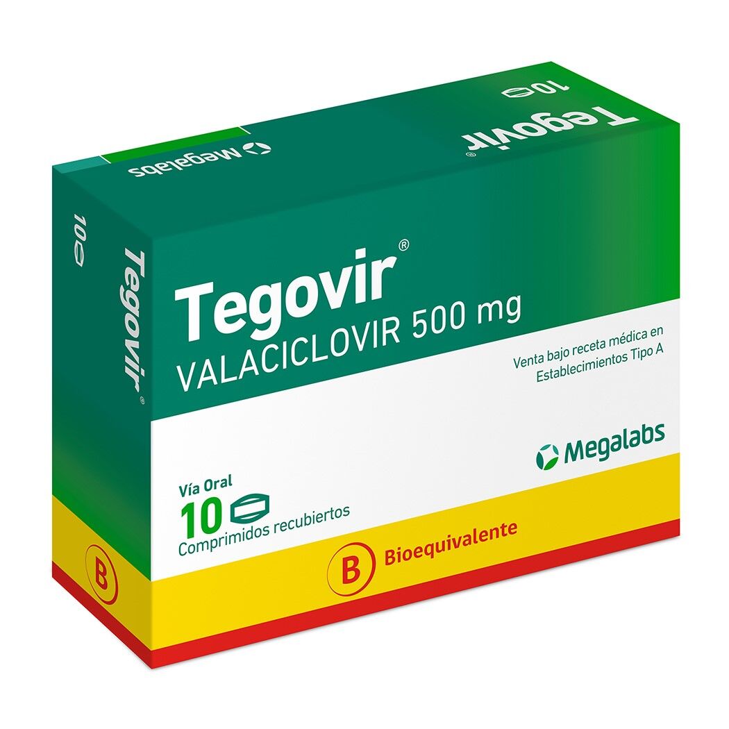 TEGOVIR COM 500 MG X 10...