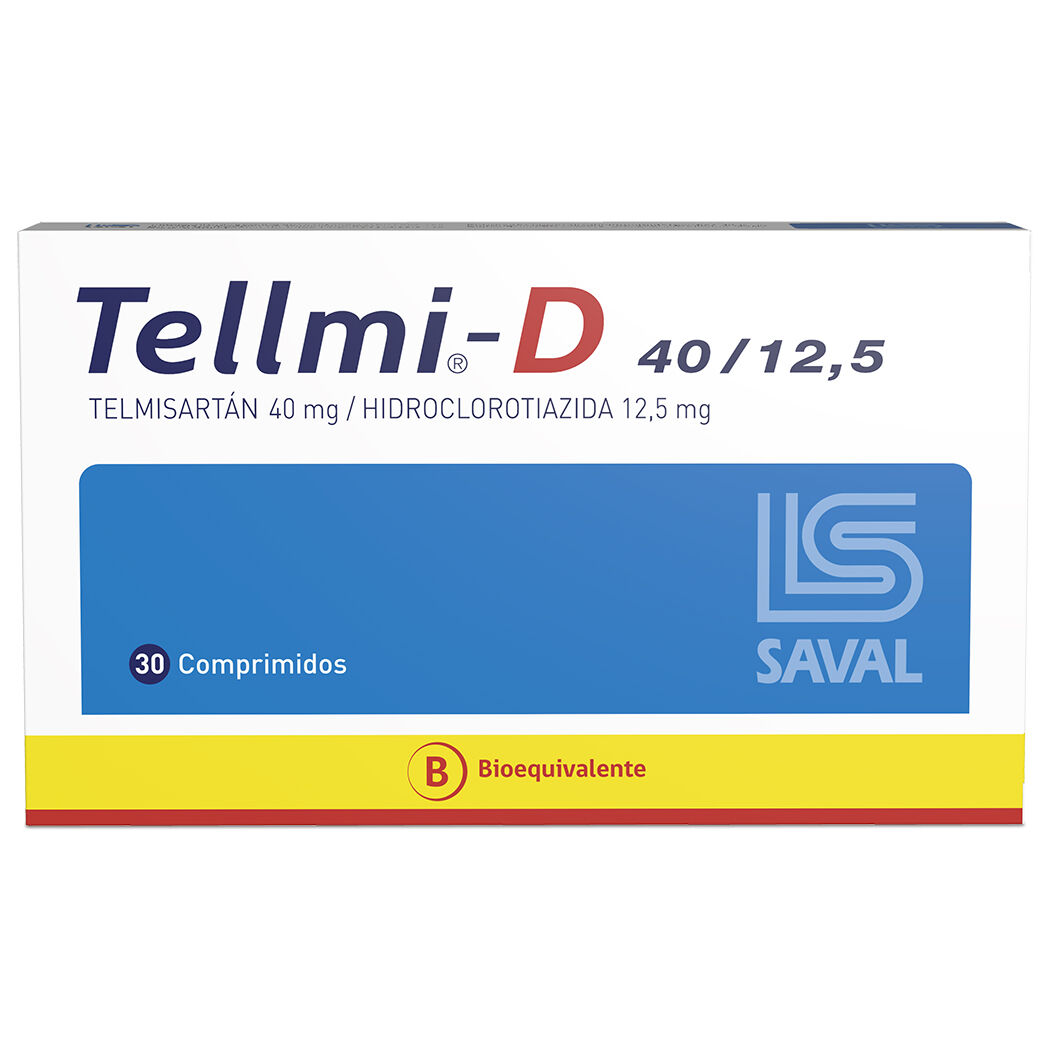 TELLMI-D  40/12.5 MG X 30 COMPRIMIDOS