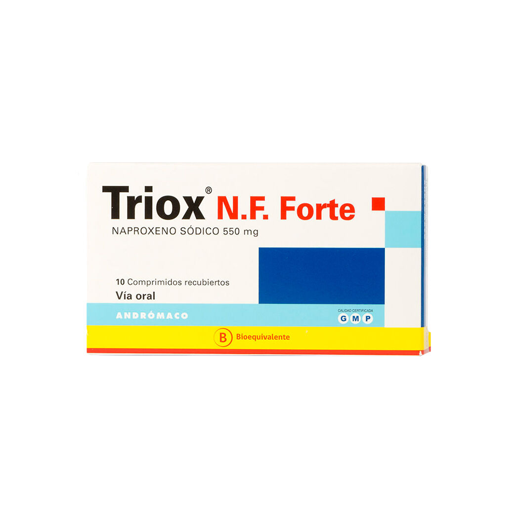 TRIOX NF FTE COM 550 MG X 10