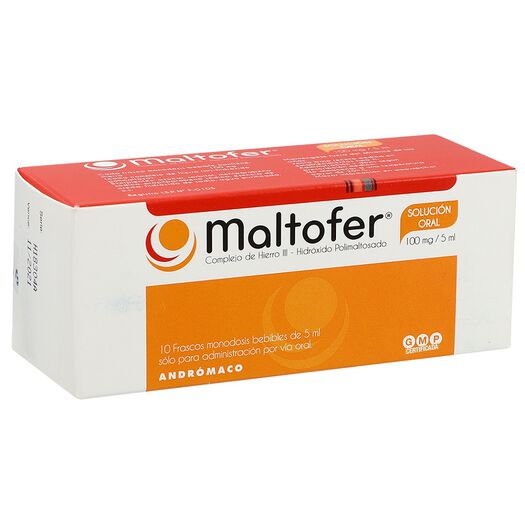 MALTOFER AMP BEB 100 MG X 10