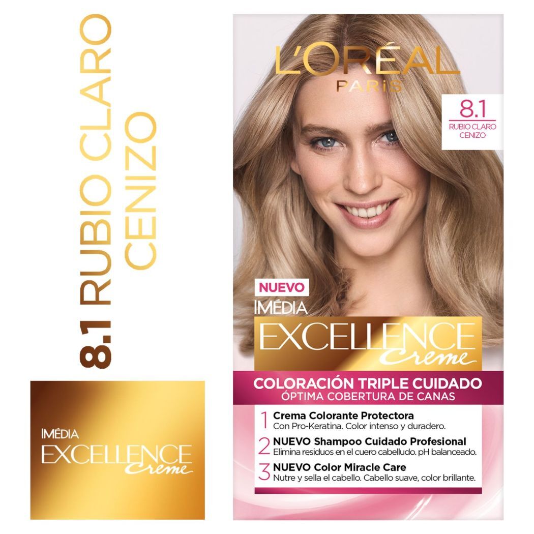 EXCELLENCE CREME 8.1 RUB CLA CENIZA