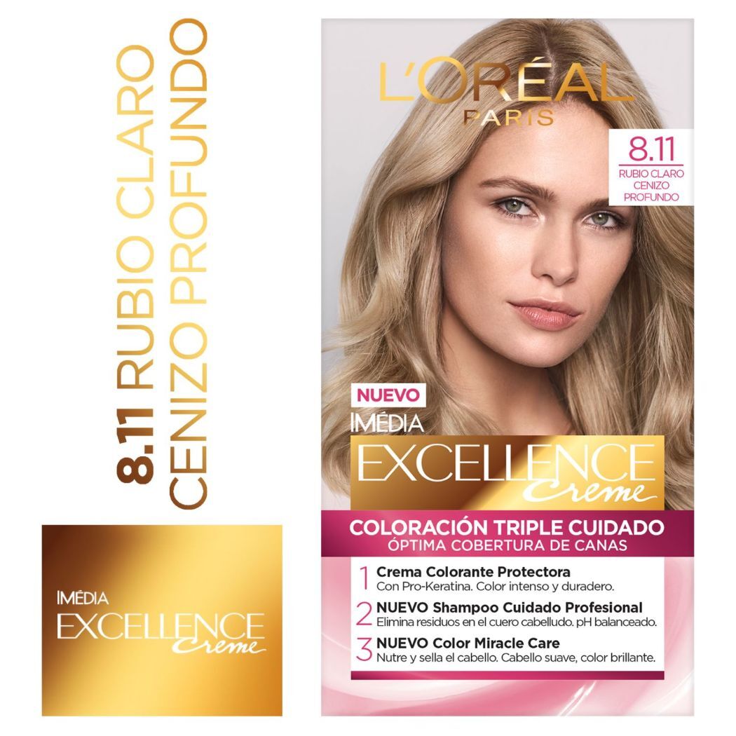 EXCELLENCE CREME 8/11 RUIO CLARO CENIZA