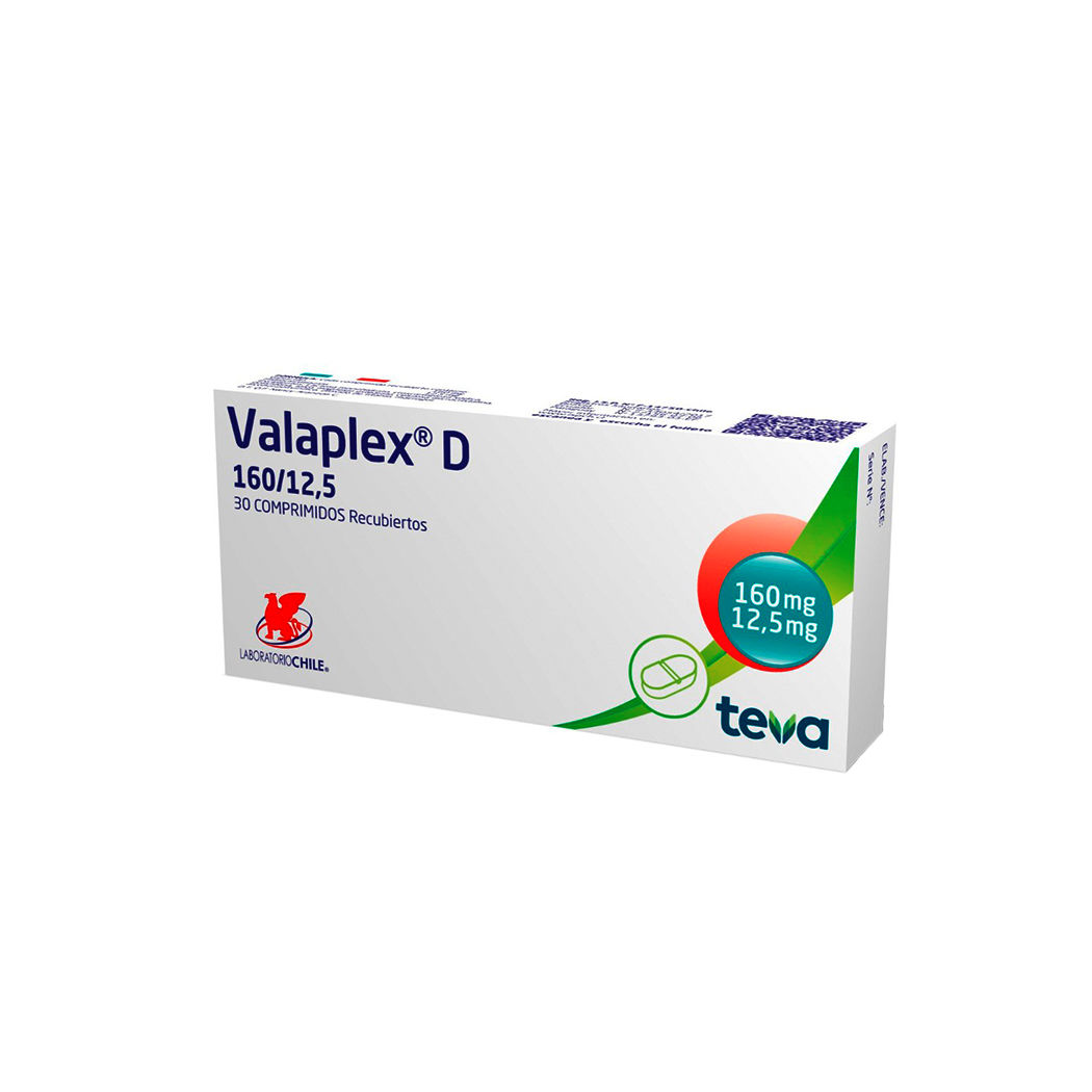 VALAPLEX-D COM 160/12,5 MG...