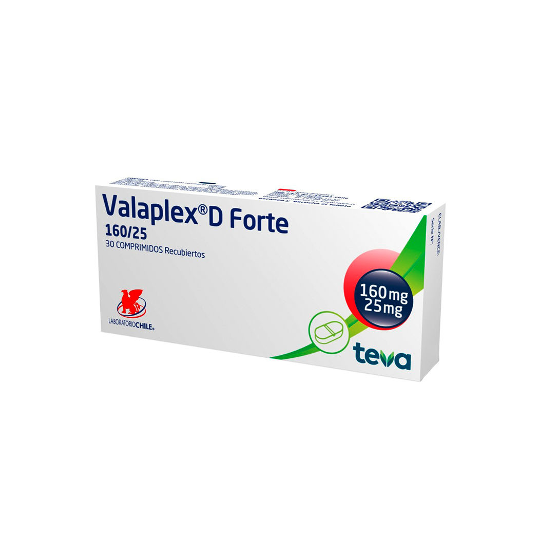 VALAPLEX-D FORTE 160/25 X 30 COMPRIMIDOS