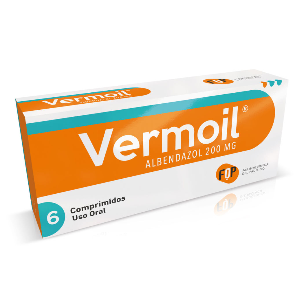 VERMOIL COM 200 MG X 6