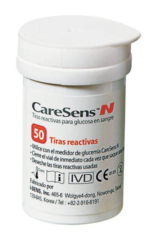 CARESENS X 50 TIRAS REACTIVAS