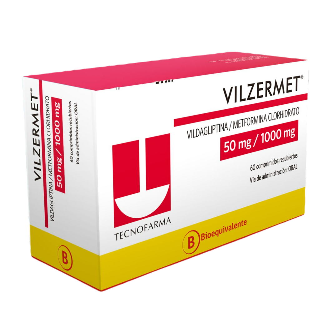 VILZERMET COM 50MG/1000MG X 60