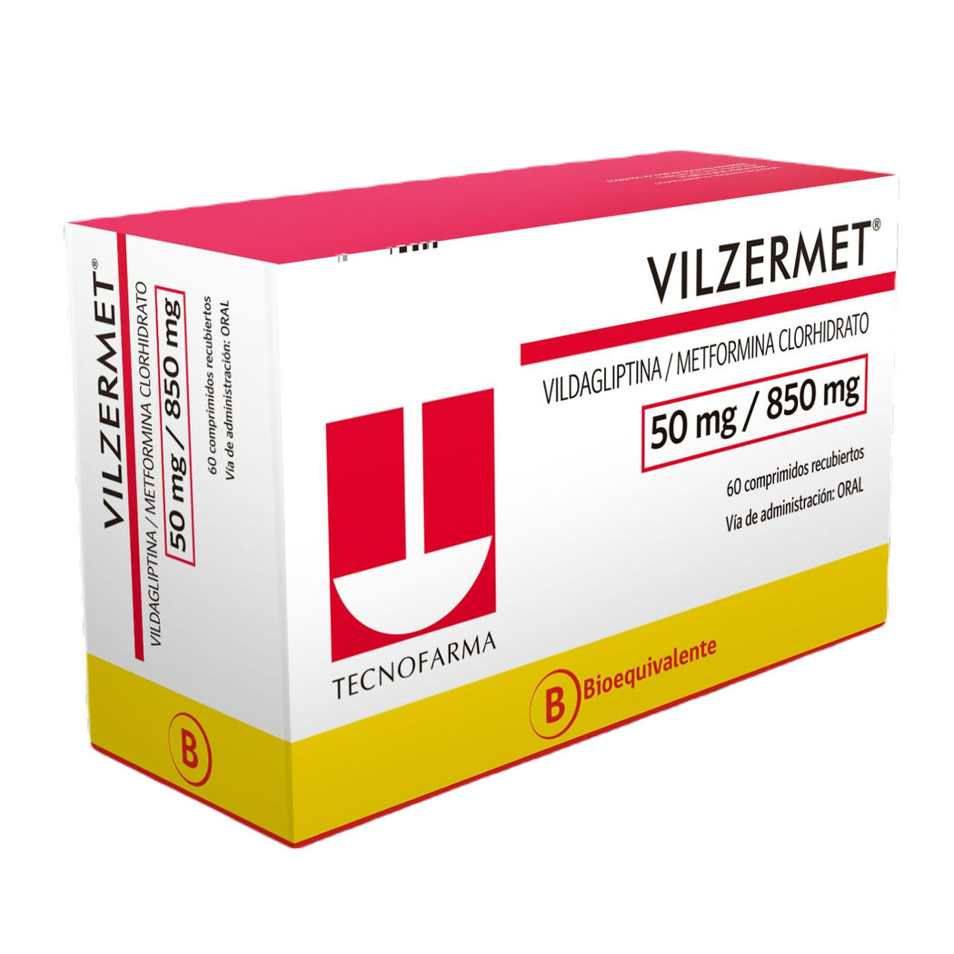 VILZERMET  50MG/850 MG X  60 COMPRIMIDOS