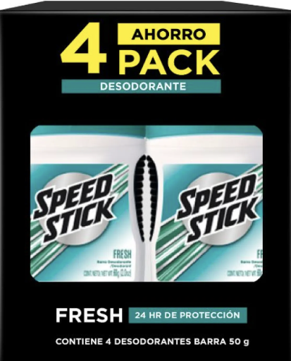 SPEED STICK BARRA FRESH X 4...