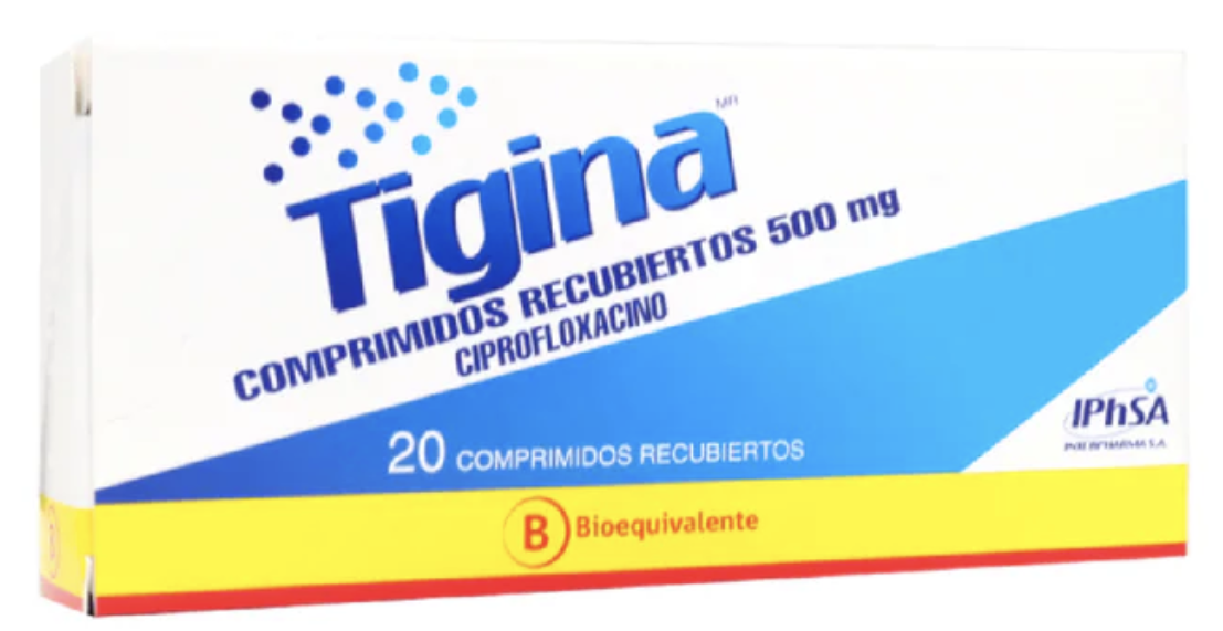 TIGINA 500 MG X 20 COMPRIMIDOS