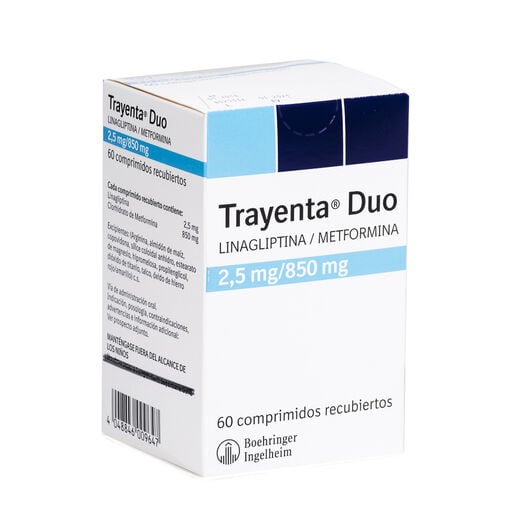 TRAYENTA DUO COM 2,5MG/ 850 X 60