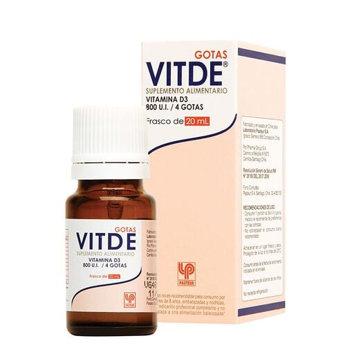 VITDE GOTAS 800 UI/4 X 20 ML