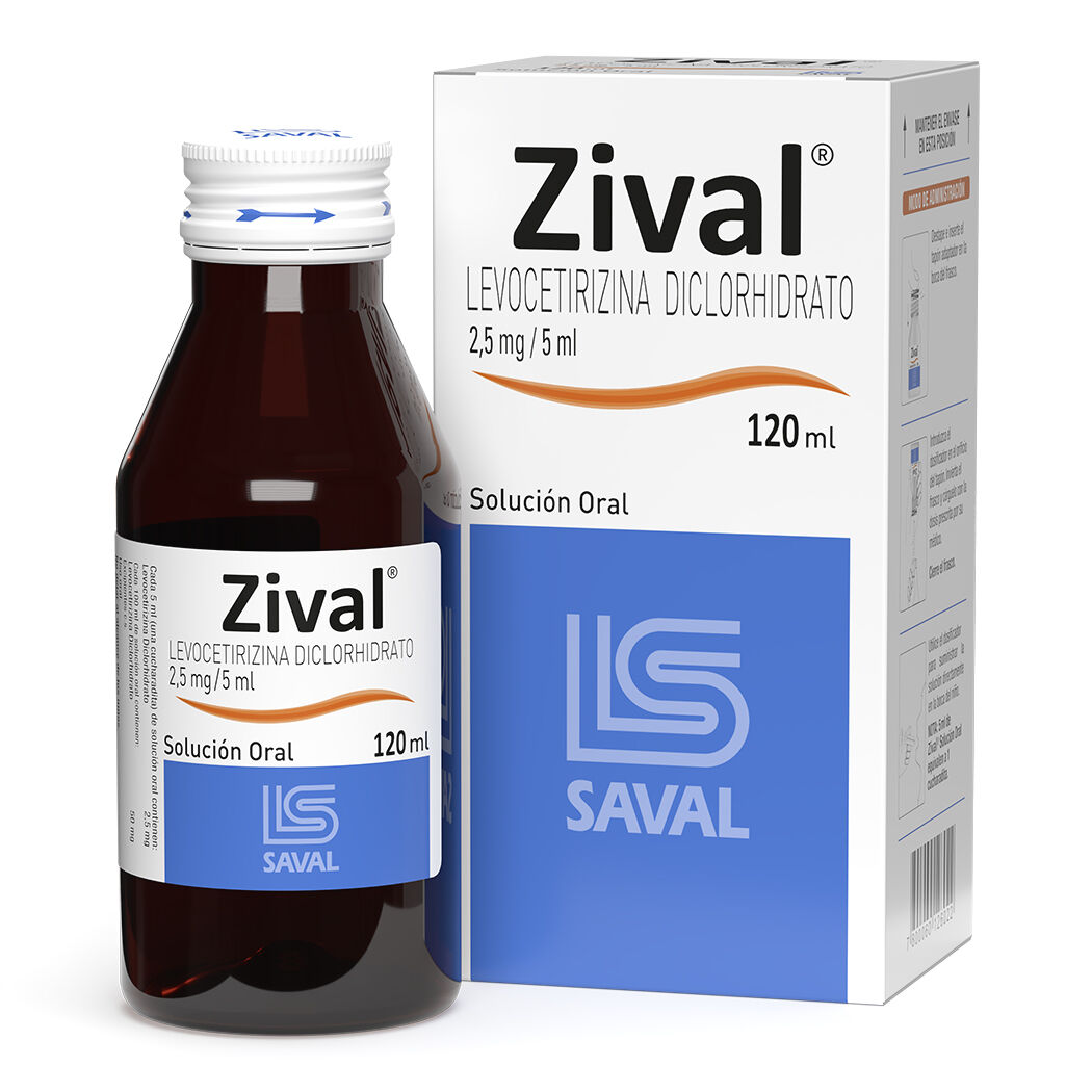 ZIVAL JARABE 2,5MG/5ML X 120 ML