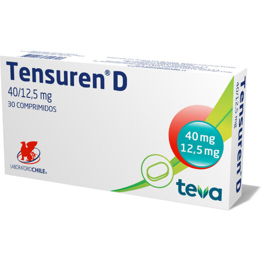 TENSUREN D COM 40/12,5 MG X 30 (BE)
