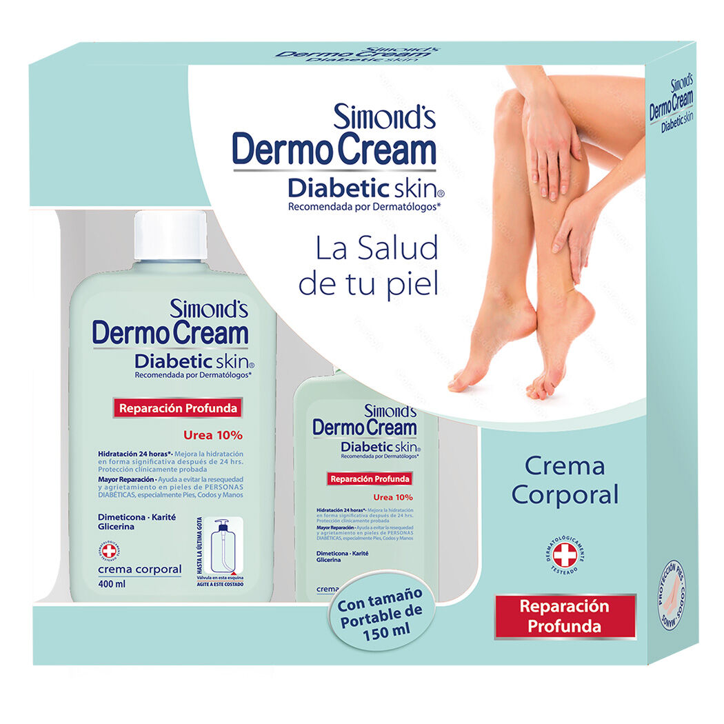 DERMOCREAM DIABETIC SKIN 400 ML + 150 ML