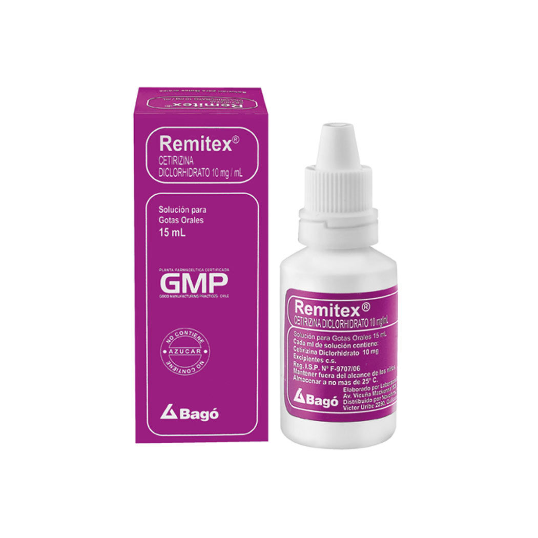 REMITEX GOTAS 10MG/ML X 15 ML
