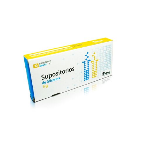 SUPOSITORIO DE GLICERINA ADULTO 3 GR X 10
