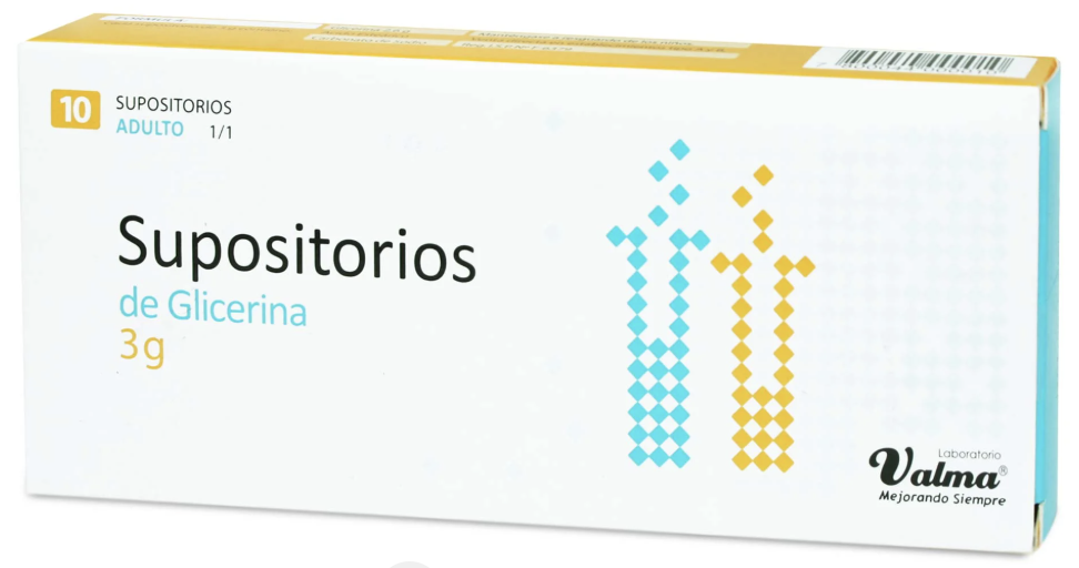 SUPOSITORIO DE GLICERINA ADULTO 3 GR X 10