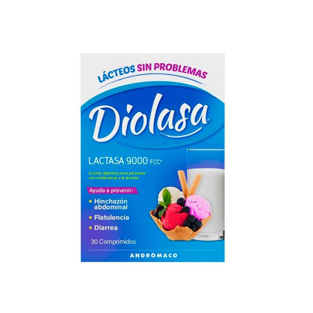 DIOLASA  9000IU X 30 COMPRIMIDOS