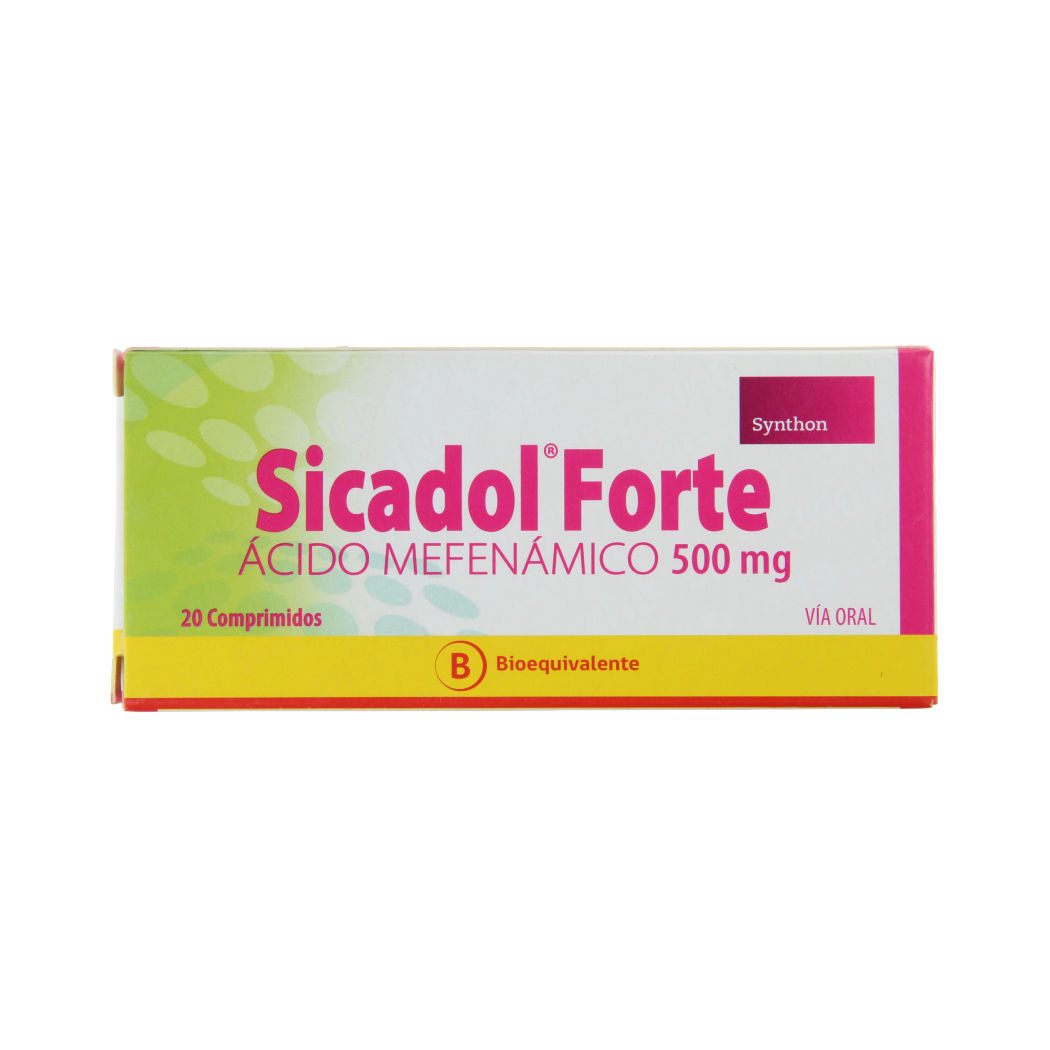 SICADOL FTE COM 500 MG X 20...