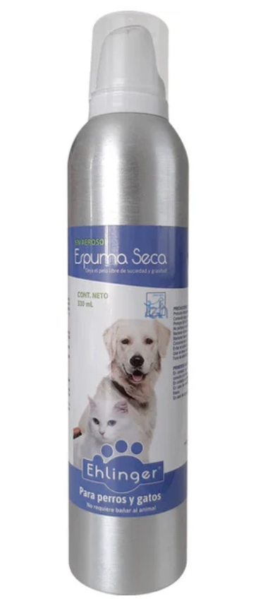 SHAMPOO ESPUMA SECA EHLINGER AEROSOL X 330 ML