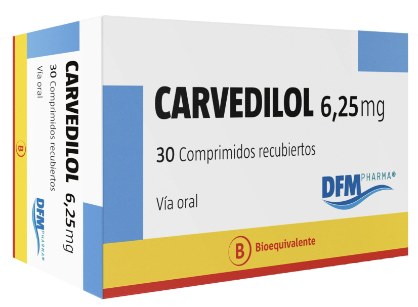 CARVEDILOL COM 6,25 MG X 30...